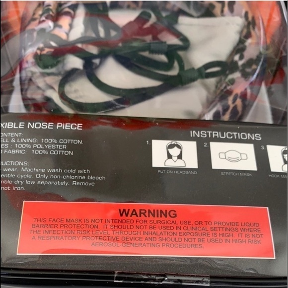 French Connection Face Mask Set - Picture 8 of 9